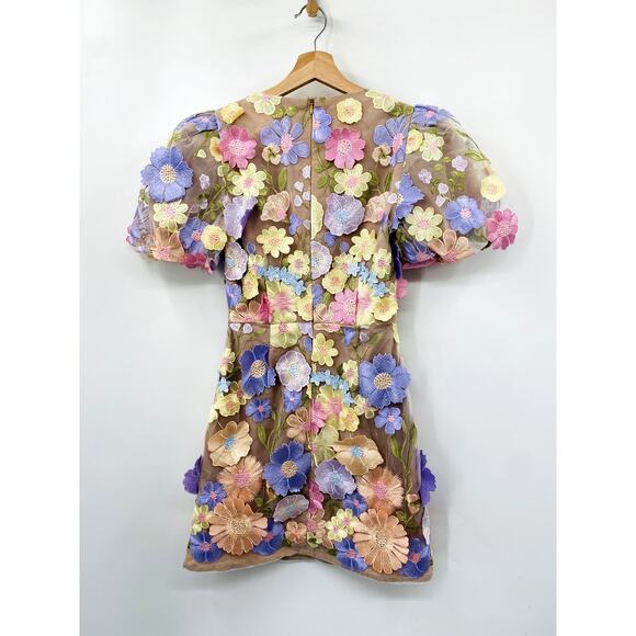 ELLIATT XS Anthea Floral 3D Mini Dress - Picture 4 of 5